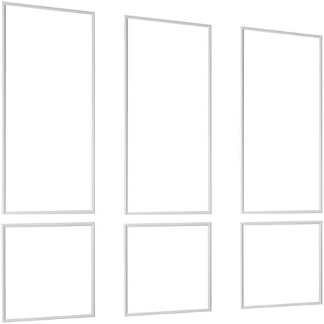 Mophorn Wandform-Set, 3-teilig, 61x61cm & 61x138cm Zierleisten aus lackierbarem Polystyrol, Wasserabweisende Wandleisten, Dekorative Leisten für Wände, Friesleisten für Wohnzimmer, Schlafzimmer, Weiß