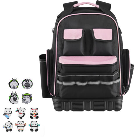 Mophorn Werkzeugrucksack mit 56 Taschen, Organizer für Werkzeugaufbewahrung, Rucksack mit Laptopfach, ideal für Baustellen, Elektriker, Reparaturarbeiten und Heizungsinstallationen