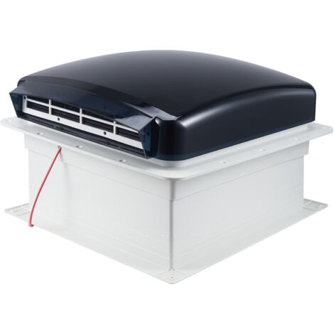Mophorn Wohnmobil-Lüfter 410x410x252 mm, 12 V Dachlüfter mit umkehrbarer Funktion, 10 Geschwindigkeiten & Fernbedienung, Regenabdeckung, elektrischer Deckel, Abluftventilator