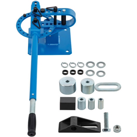 Mophorn YP-9 Manueller Rohrbieger für die Werkbank, 7 Matrizen für 1-3 Zoll Rohre, Metallverarbeitung, 44 Fuß Halterung, pulverbeschichtet, Teleskopgriff