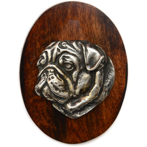Mops, Mops, Carlin - Showbrosche, Startnummernclip, Hundeabzeichen von Art-Dog