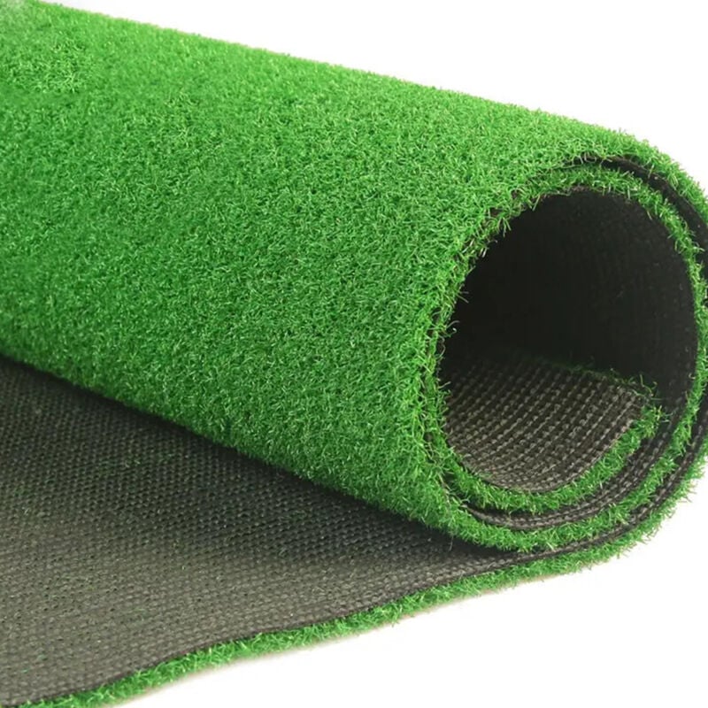 Moquette 100 % synthétique gazon vert pour terrasse, balcon, jardin - Longueur 300 x largeur 100 cm