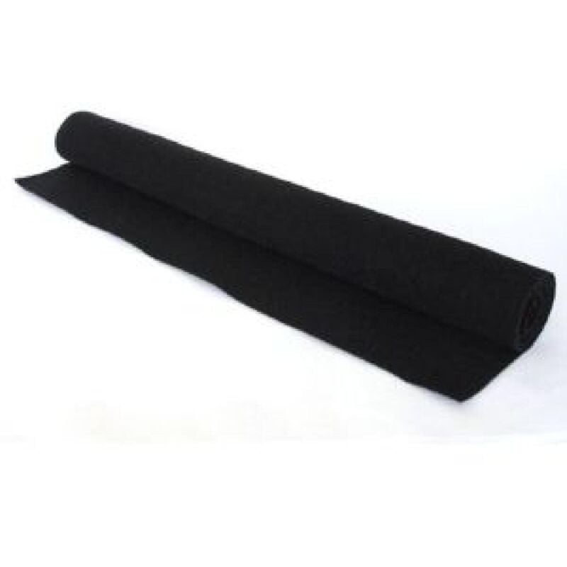 Adnauto - Moquette Acoustique - Noir - Lisse - 0.7x1.4m