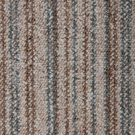 SCHATEX Moquette bouclée en lames modulaires sans colle Lame moquette grise-beige Lame moquette plombante pour chambre et salon