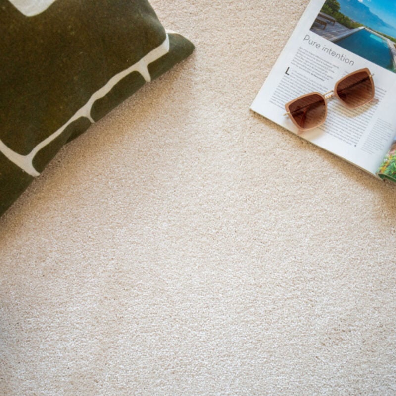 Décoweb - Moquette chambre ou salon - Select - Ecru - Rouleau de 4m x 2m