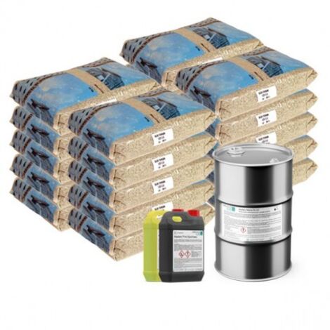 Moquette de pierre - Kit complet 33m² - Teinte : Ivoire