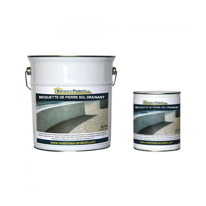 Matpro - Moquette de pierre sol drainant - 1 Kg Incolore