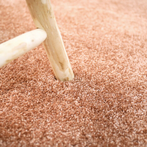 Moquette douce poils longs - Touch - Rose corail - Rouleau de 4m x 9m