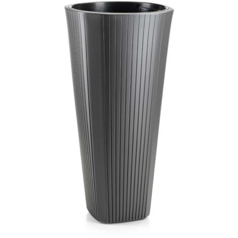 Mora hoher Blumentopf, anthrazit, 39 x 81 cm