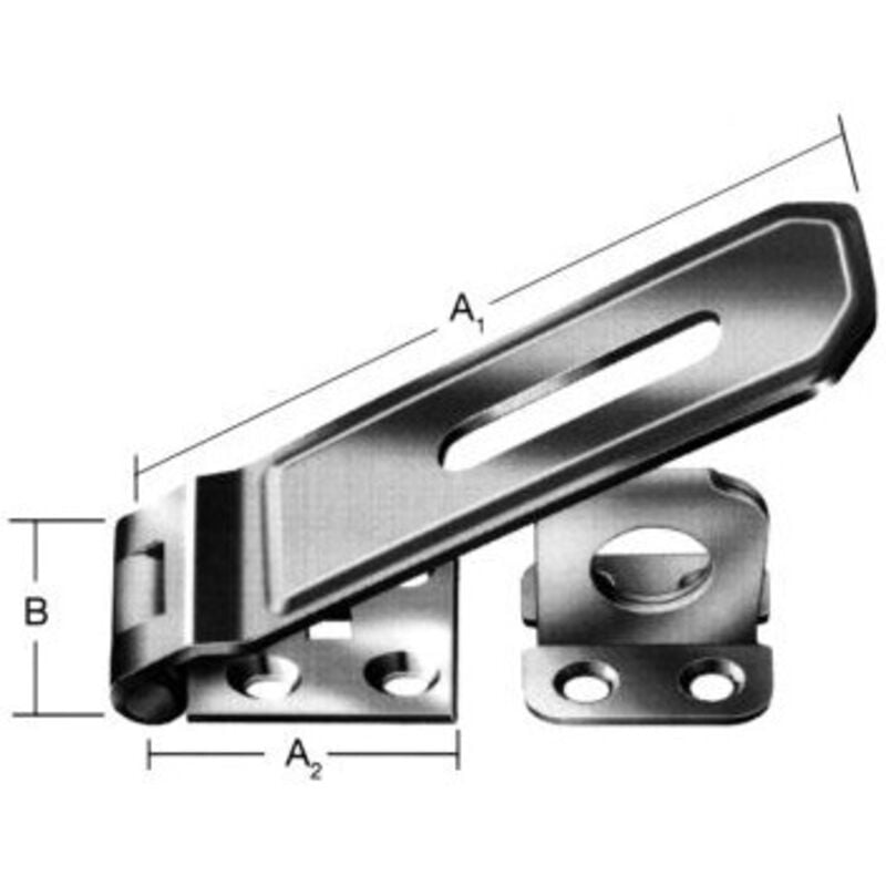 Vormann - Moraillon porte cadenas 200x 50mm Nr.25200Z (Par 5)