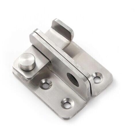 Moraillon Porte Cadenas Petite Antivol Loquet,Acier Inoxydable Cadenas Verrou à Bascule Verrous de Porte de sécurité,Gauche Ouvert
