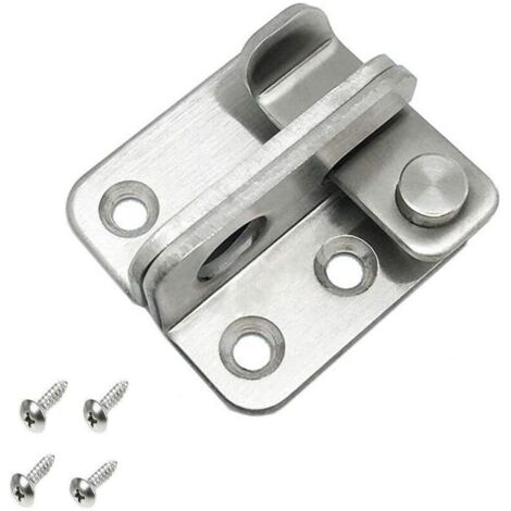 Moraillon Porte Cadenas Petite Antivol Loquet,Acier Inoxydable Cadenas Verrou à Bascule Verrous de Porte de sécurité,Ouvrir à droite