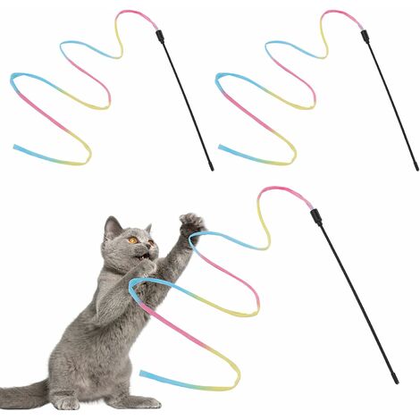 Jouet laser pour chat, parc à projection laser à longue portée 5 modes pour  chaton en plein air Pet Chaser Tease Stick Exercice d'entraînement