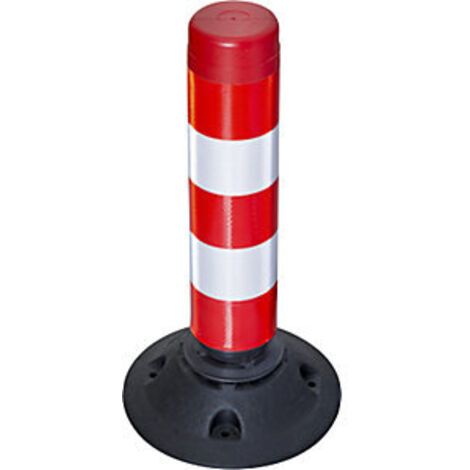 MORAVIA LeitPin - Modell 46-TL, Höhe 460 mm - rot-weiß reflektierend Absperrung