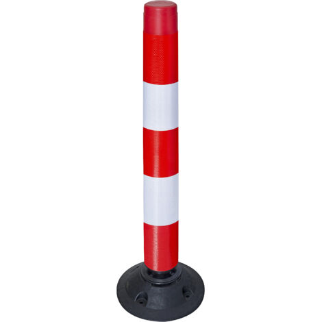 Moravia, Potelet de signalisation, hauteur 1000 mm, rouge /