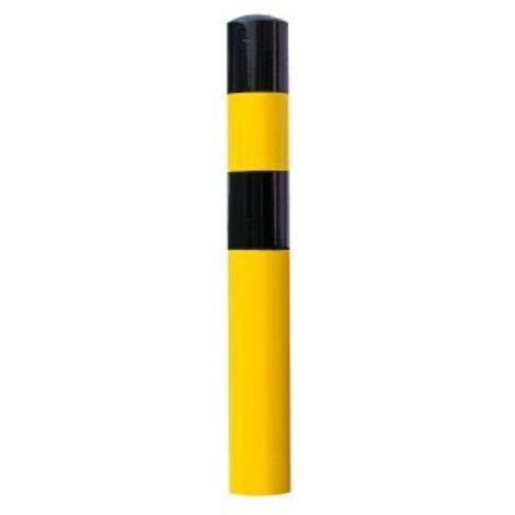 MORAVIA Rammschutz-Poller - Größe XL, schwarz / gelb - zum Einbetonieren Poller