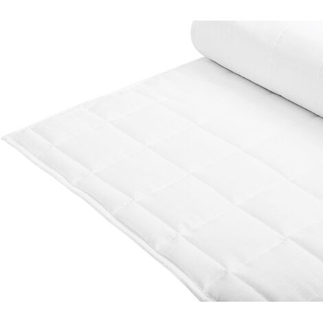 Morbido Piumino Matrimoniale in Poliestere Bianco Trapuntato 200 x 220 cm Annapurna