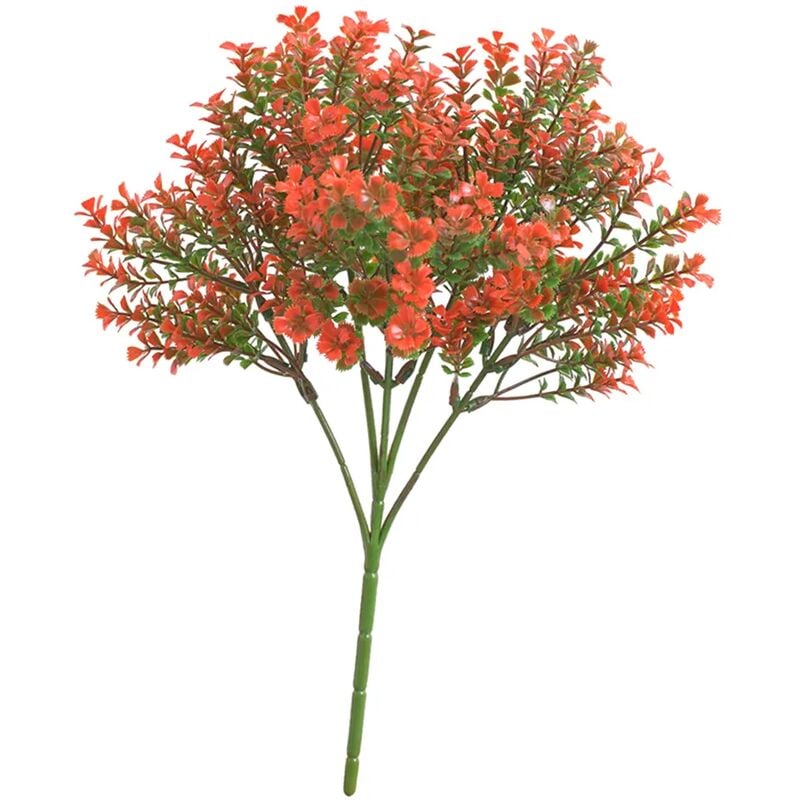 Fortuneville - morceau de branche de plante artificielle couleur rouge