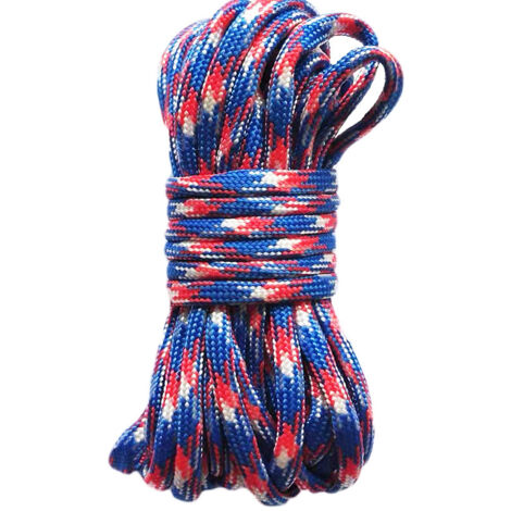 Morceau de corde de secours en extérieur, corde de parachute à 7 brins, corde d'alpinisme, corde tressée pour le camping et l'escalade