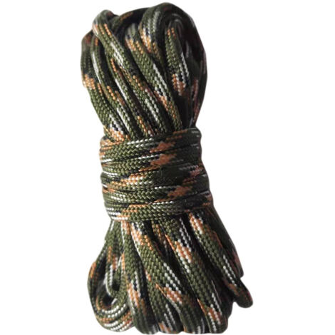 Morceau de corde de secours en extérieur, corde de parachute à 7 brins, corde d'alpinisme, corde tressée pour le camping et l'escalade