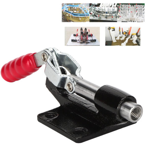 Mordaza de liberación rápida GH-305-CM, carrera de 32 mm, acero inoxidable y plástico, para sujetar metal y placas de circuito impreso – Capacidad de carga: 230 kg