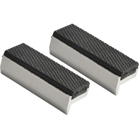 mordazas protectoras para tornillo de banco, mordazas de repuesto de aluminio con imanes, accesorios de mordazas extra suaves, 125 mm, aleación de aluminio, goma, accesorios para alicates profesionale