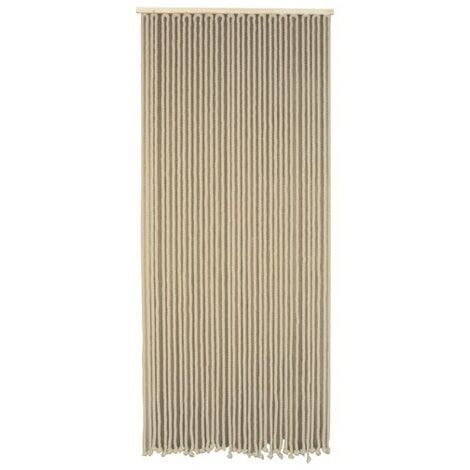 Rideau de porte en corde tressée coton blanc 90 x 200 cm - Blanc