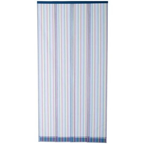 MOREL - Rideau portière moustirayures 4 bandes 160x220