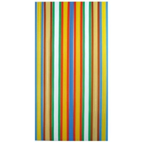 MOREL - Rideau portière polyet.antill.arc/ciel 90x200