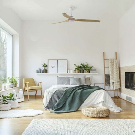 MORELOS L Ventilador con luz blanco Ø152