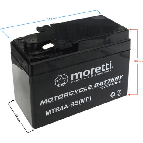 Moretti AGM (Gel) MTR4A-BS Batterie