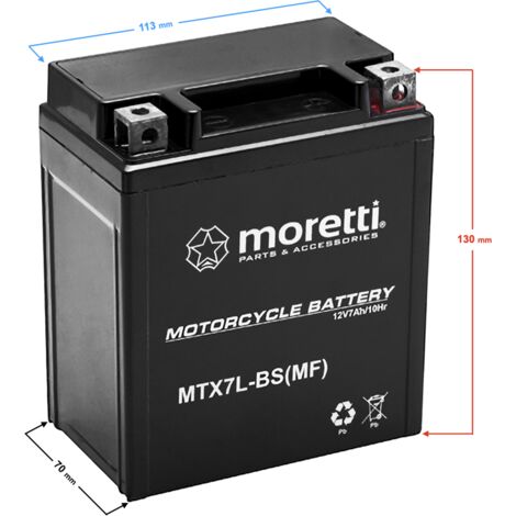 Moretti AGM (Gel) MTX7L-BS Batterie