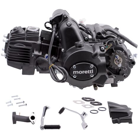 Moretti horizontaler 152FMH-Motor, 110 ccm 4T, 4-Gang-Schaltgetriebe, schwarz (ohne Öl)