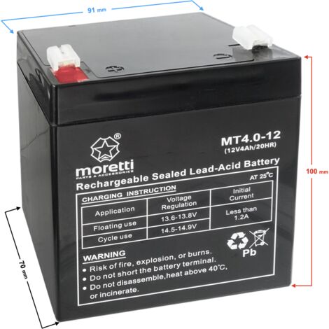 Moretti UPS MT4.0-12 Batterie