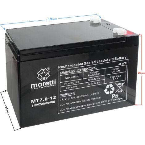 Moretti UPS MT7.0-12 Batterie