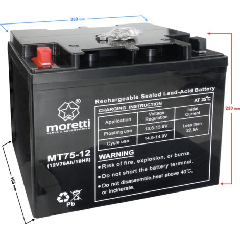 Moretti UPS MT75-12 Batterie