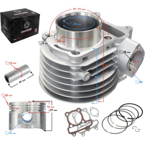Moretti Zylinder für Roller 4T 125cc 152QMJ sw.15mm