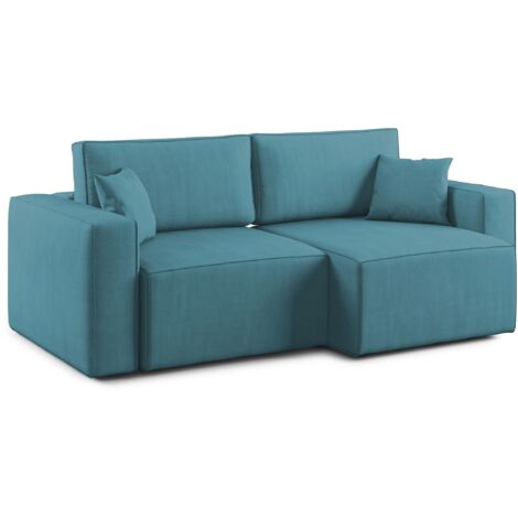 Morfeo Divano in tessuto impermeabile 215 cm azzurro