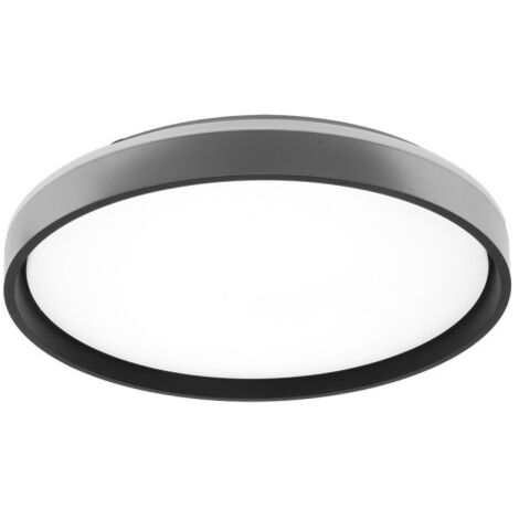morgan deckenleuchte 60w 3000-4200-6500k silber/schwarz 7,5x50x50cm 5400lm c/remote