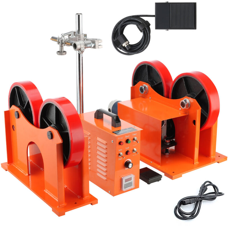 Morphron 110V Rouleaux de liaison de rotation - 1000KG/2205LBS Capacité de charge. Positionneur de soudage pour un diamètre de 25 - 1400mm. Rotation