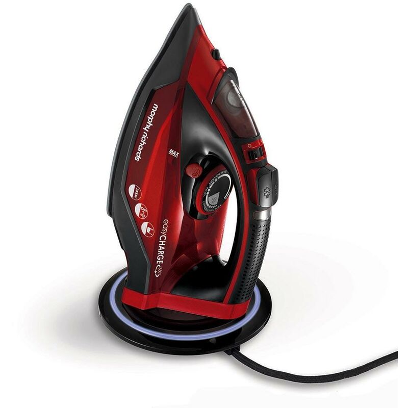 

Morphy Richards 303250 Plancha Plancha a Vapor Suela de cerámica Negro, Rojo 2400 w