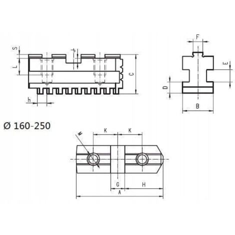 Mors 3 machoirs GB 125mm BISON