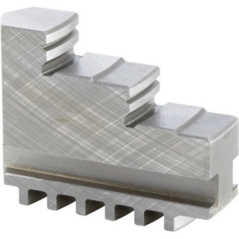 Mors de mandrin de serrage, 4 mors, étagés vers l'extérieur, trempés, Taille : 160 mm, Long. A 61 mm, Larg. : B 18 mm, Hauteur C : 47,5 mm