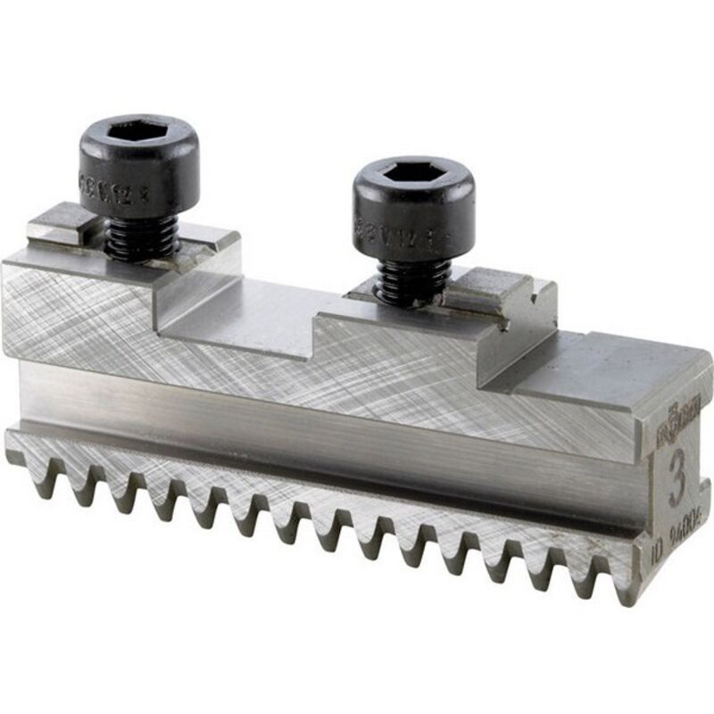 Mors de remplacement à vis de fixation, 3 mors, pour mandrin à crémaillère à 3 mors, duro-t, Taille : 160 mm