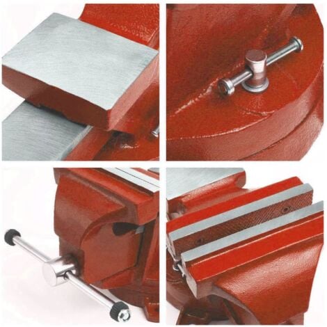 KOMBO MORSA DA BANCO FISSA IN ACCIAIO APERTURA MAX GANASCE 130 MM