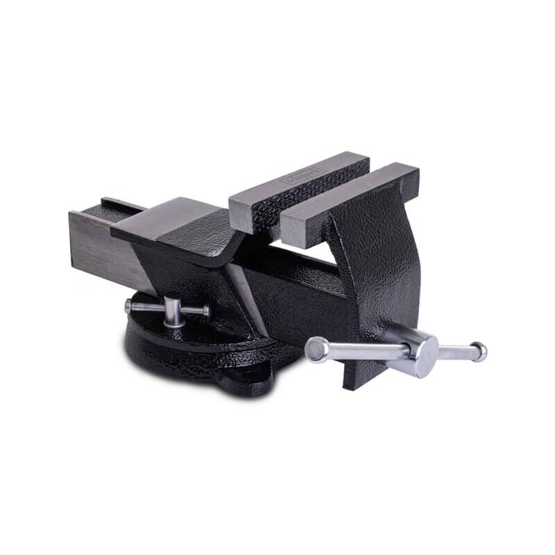 Morsa da banco girevole in acciaio 100mm Scheppach...