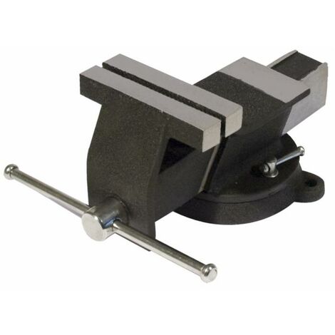 Morsa da banco in acciaio con base girevole 125mm