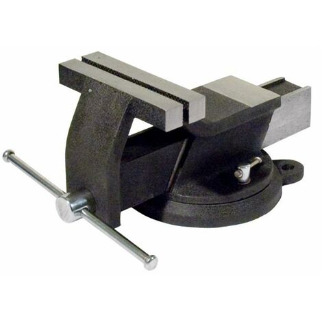 Morsa da banco in acciaio con base girevole 150mm