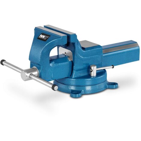 Morsa Da Banco Professionale Parallela Rotante Morsa Da Falegname Tavolo 150 mm - Blu