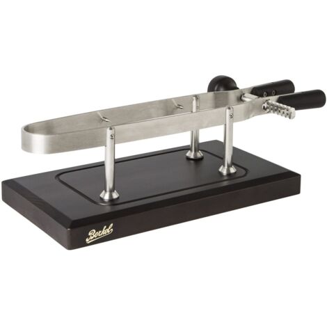 MORSA PER PROSCIUTTO ITALIANO CON BASE IN LEGNO SCURO - BERKEL